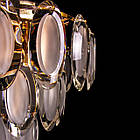 Скляна люстра на 6 ламп золото PM-E2802/6/FG, фото 3