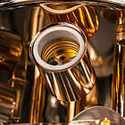 Скляна люстра на 6 ламп золото PM-E2802/6/FG, фото 5