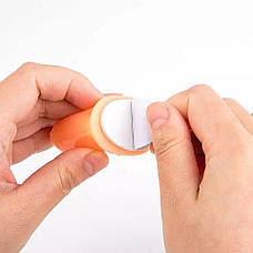 Пластиковий тренувальний палець під типси на клейовій основі, фото 3