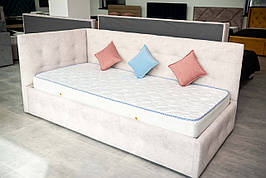 Односпальне ліжко в тканині з підйомним механізмом Клер  Д 05