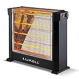 Інфрачервоний обігрівач Luxell KS-2760 - 2200 Вт, чорний, кварцовий, на 3 режими (4 спіралі), фото 3