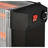 Інфрачервоний обігрівач Luxell KS-2760 - 2200 Вт, чорний, кварцовий, на 3 режими (4 спіралі), фото 4