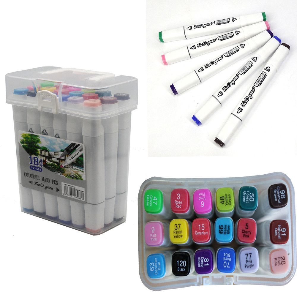 Набір Скетч Маркерів 18 штук бокс