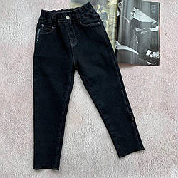 Зимові теплі джинси на флісі Чорні 8817 для хлопчика 96, HX DENIM, Черный, Для мальчиков, Осень Зима, 110 , 5 лет