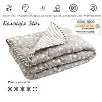 Одеяло зимнее теплое силиконовое 172х205 микрофибра Руно "Star"