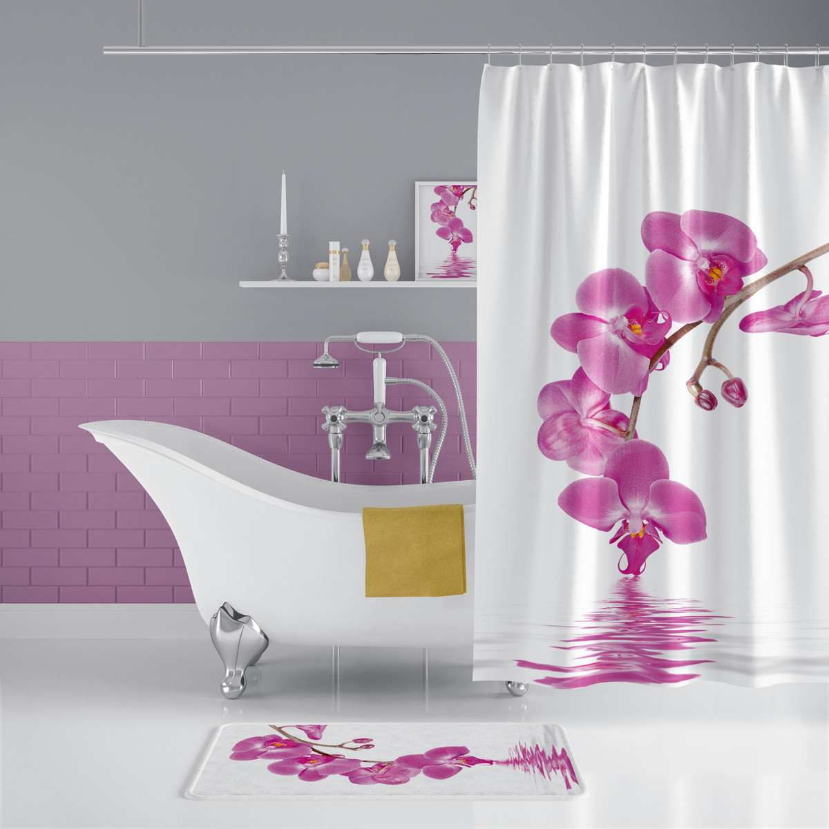 Штора для ванної Orchid Tropichome 180*200 см