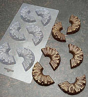 Форма пластикова для шоколаду Скибочки ананасу