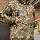 Куртка 2 в 1 з підстібкою (СШ-З22) Soft Shell Grifon Піксель, фото 8