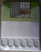 Шторка для душу однотонна біла