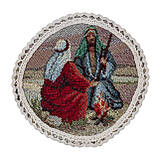 Серветка Новорічна сервірувальна "Вифлеємське диво" кругла гобелен (Ø10 см.), фото 5