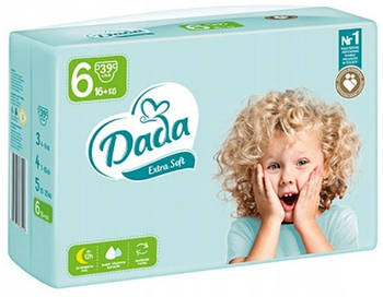 Підгузки Dada Extra Soft 6 (16+ кг) 37 шт