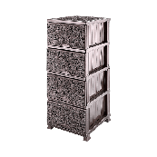 Комод ажурний коричневий (Elif Plastik) 45*37.5*90 см