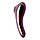 Вакуумний стимулятор із вібрацією Satisfyer Dual Kiss Wine Red, фото 4