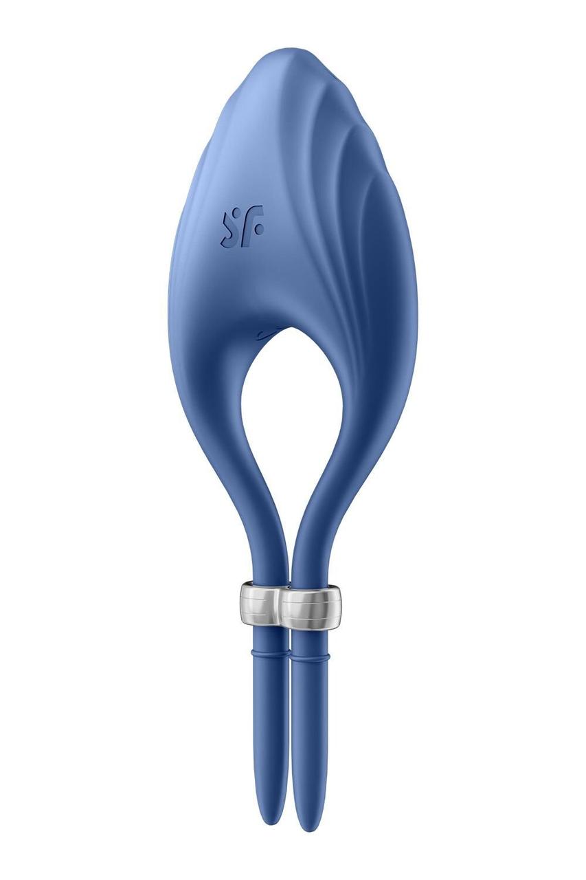 Ерекційне віброКільце ласо Satisfyer Duelist Blue, 10 режимів, потужний мотор