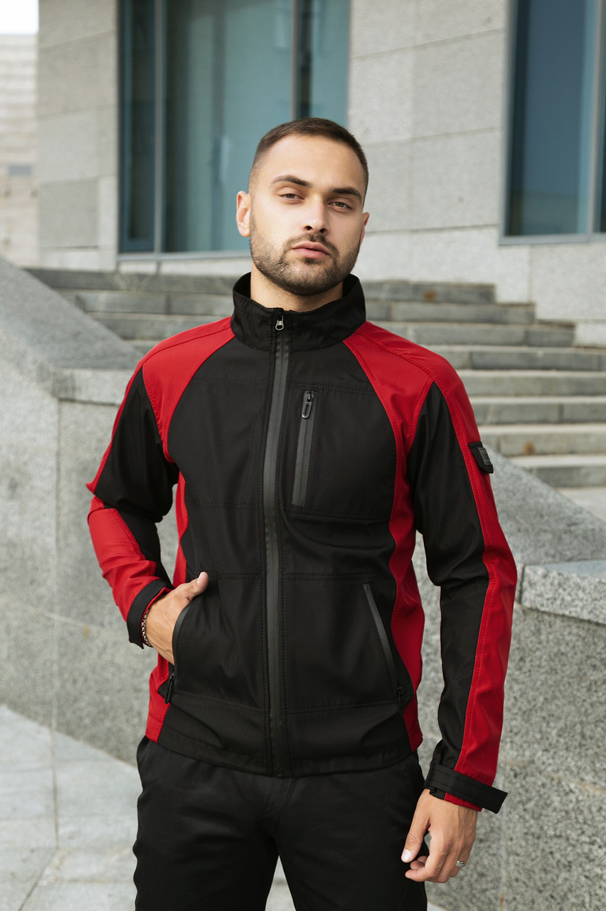 Чоловіча чорна осіння куртка iForce
