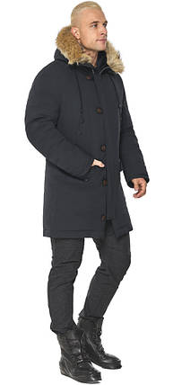 Куртка тепла чоловіча графітова на зиму модель 41255 52 (XL), фото 2