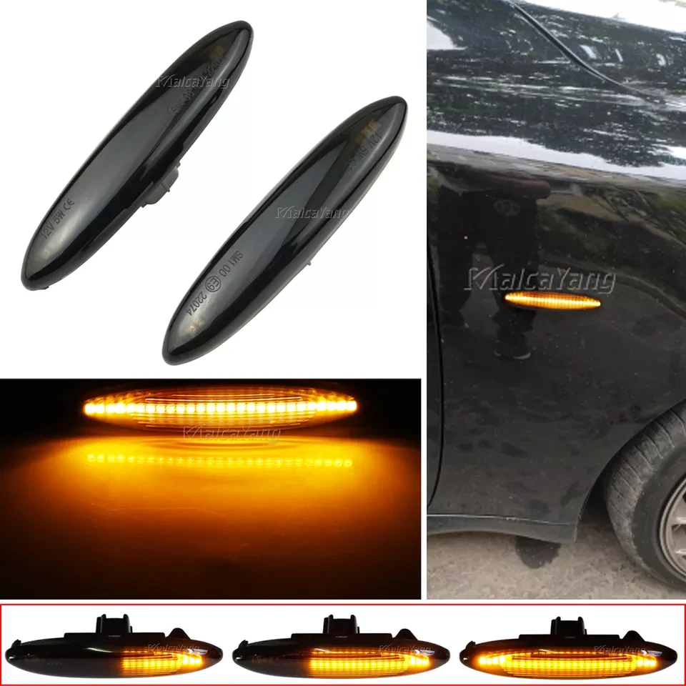 Динамічний LED-повторювач повороту в крила TOYOTA Camry Highlander Crown Kluger, LEXUS IS ES GS