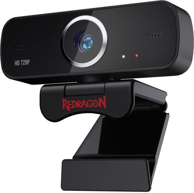 WEB-камера Redragon Fobos GW600 HD720P black+микрофон UA UCRF Гарантия 12 мес - фото 2 - id-p1694140496