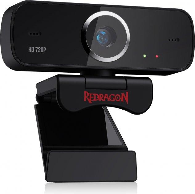 WEB-камера Redragon Fobos GW600 HD720P black+микрофон UA UCRF Гарантия 12 мес - фото 3 - id-p1694140496