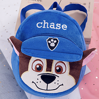 Детский рюкзак Гончик Chase Щенячий патруль PAW Takara Tomy плюшевый синий