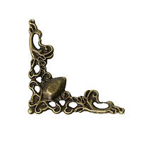 Скрапбукинг Finding Куточок Антична бронза 2.2 cm x 2.2 cm