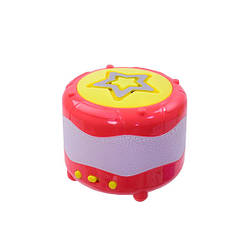 Музична іграшка "Барабан" Metr + 903E 8,5 см Червоний, World-of-Toys