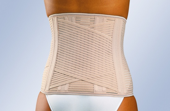 Еластичний напівжорсткий корсет висота 26 см з 4 ребрами жорсткості "LUMBITRON" LT-280 Orliman Іспанія, фото 1