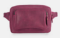 Поясная сумка из натуральной кожи без подкладки «Couple» цвет в наличии, размер в наличии Бордовый