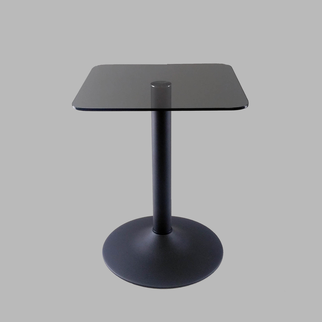 Скляний кавовий стіл Commus Solo 400 Kv gray-black-blm60