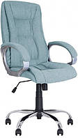 Компьютерное офисное кресло для руководителя Элли Elly Tilt CHR-68 ткань Soro-34 бирюзовый Новый Стиль IM
