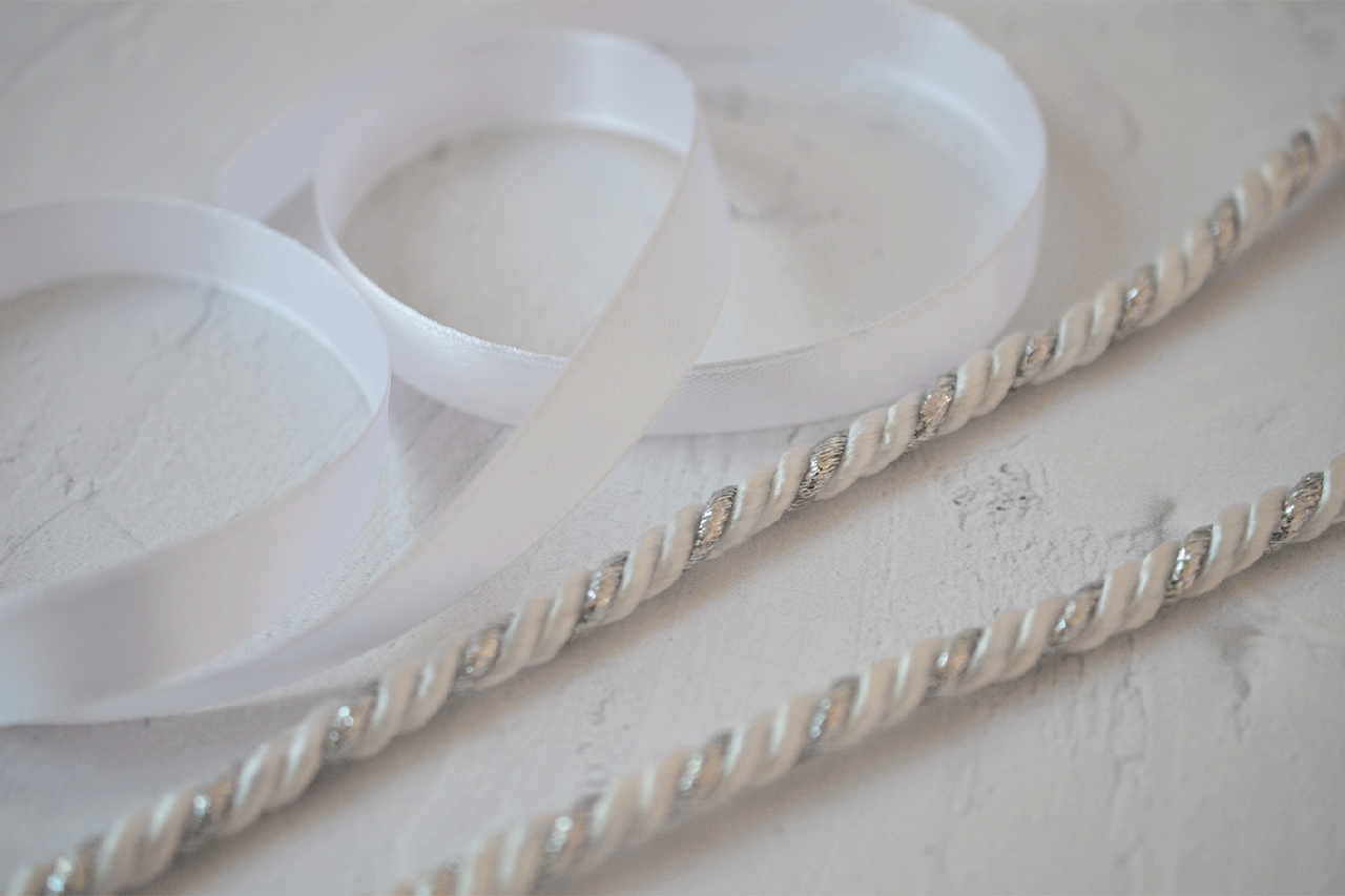 Декоративний шнур і стрічка для декорування ялинкових іграшок С-01012