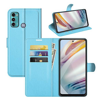 Чохол-книжка Litchie Wallet для Motorola G60 Light Blue