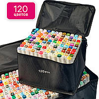 Маркеры TOUCH Multicolor 120 цветов, набор профессиональных двухсторонних маркеров для скетчинга топ