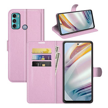 Чохол-книжка Litchie Wallet для Motorola G60 Light Pink