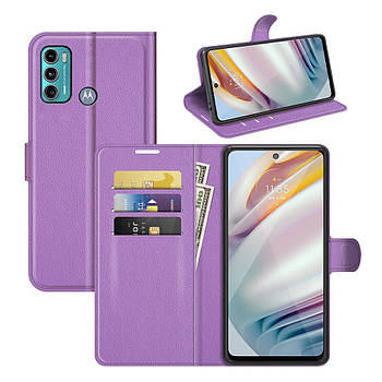 Чохол-книжка Litchie Wallet для Motorola G60 Violet