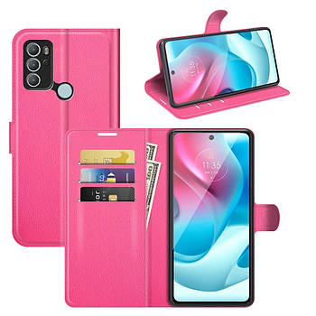 Чохол-книжка Litchie Wallet для Motorola G60S Rose