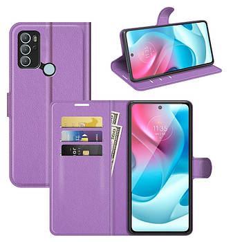 Чохол-книжка Litchie Wallet для Motorola G60S Violet