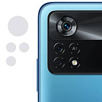 Защитное стекло на камеру для Xiaomi Poco X4 Pro 5G (Гибкое 0.18мм)