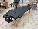Масажний стіл "Premiere" NEW TEC (чорний) для масажу і косметології, фото 2