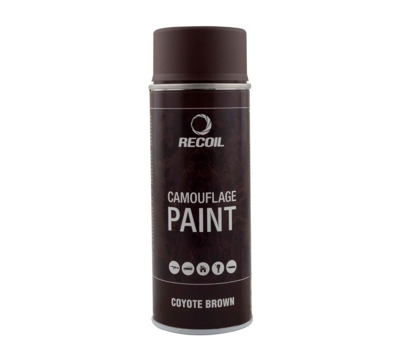 ФАРБА МАСКУВАЛЬНА АЕРОЗОЛЬНА ДЛЯ ЗБРОЇ "RECOIL" (КОРИЧНЕВИЙ КОЙОТ), фото 1