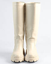 Чоботи труби Poly 2123 38 Молочні шкіра, фото 2