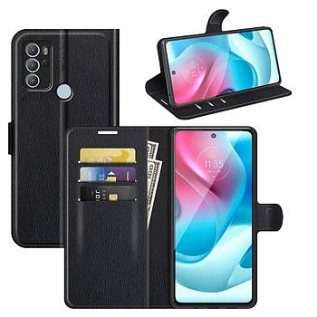 Чохол-книжка Litchie Wallet для Motorola G60S Black