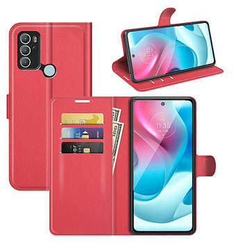 Чохол-книжка Litchie Wallet для Motorola G60S Red