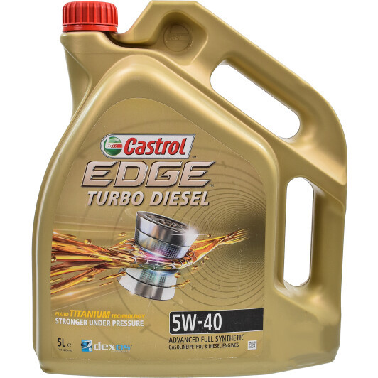 Castrol EDGE Turbo Diesel Titanium FST 5W-40 5 л (1535BD) моторна олива, фото 1
