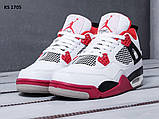 Кросівки Nike Air Jordan 4 Retro Fire Red (41-46), фото 3