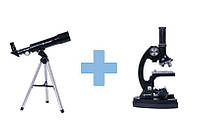 Телескоп и микроскоп набор 1200х