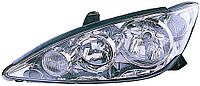 Левая передняя фара Тойота Camry USA 2004-2006 H4/HB3, эл./мех.рег. 212-11J1L-LD-EM