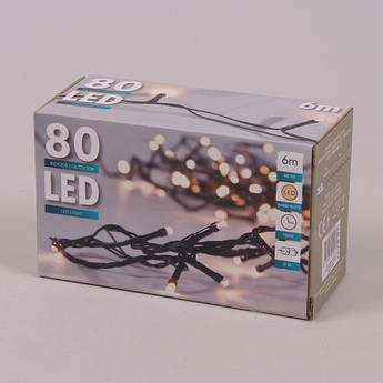 Гірлянда LED Flora тепле світло 80 діодів 6 м (40830)