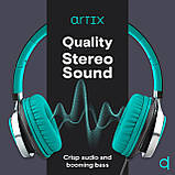 Складані навушники Artix NRGSound CL750 з мікрофоном, компактні накладні стереонавушники, фото 3