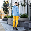 Худі Pobedov 97 з капюшоном світло-синього кольору, фото 2